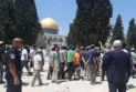équipe arabe religieuse participe à l'assaut du Dôme du Rocher Sacré