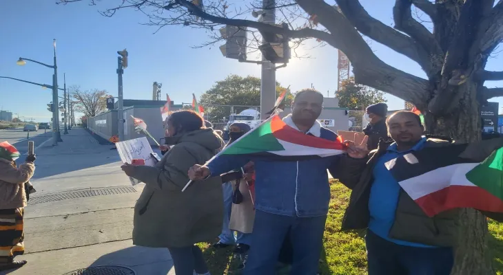 Ottawa: Dozens of members of the Sudanese community protested against the military coup led by Burhan.