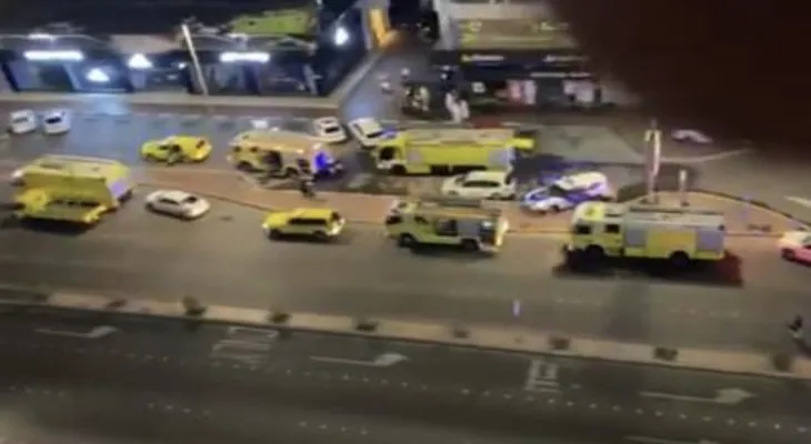 Huge explosion in Abu Dhabi (video)
