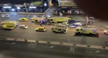 Huge explosion in Abu Dhabi (video)