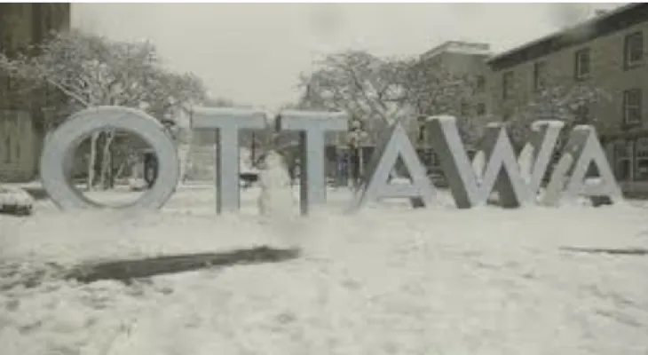 Tonight, a snowstorm is expected in the Canadian capital, with snowfall reaching up to 30 cm.