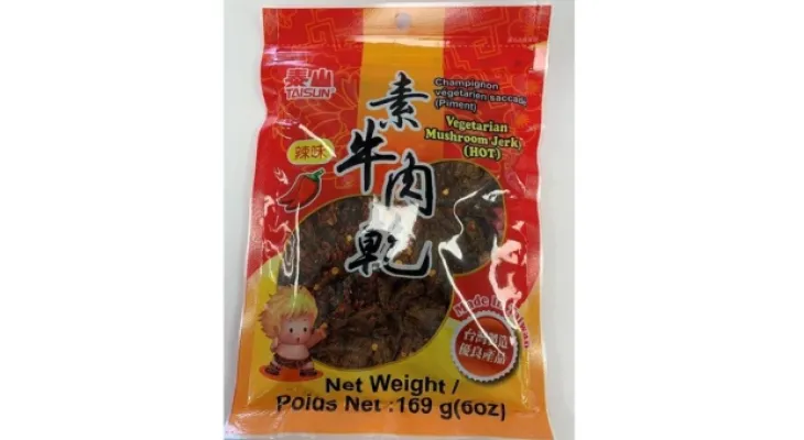 Withdrawal of bags containing dried mushrooms of the Taisun brand from the markets because they contain milk not declared on the label.