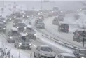 Snowfall hinders the migration of Ukrainian refugees at the border with Poland