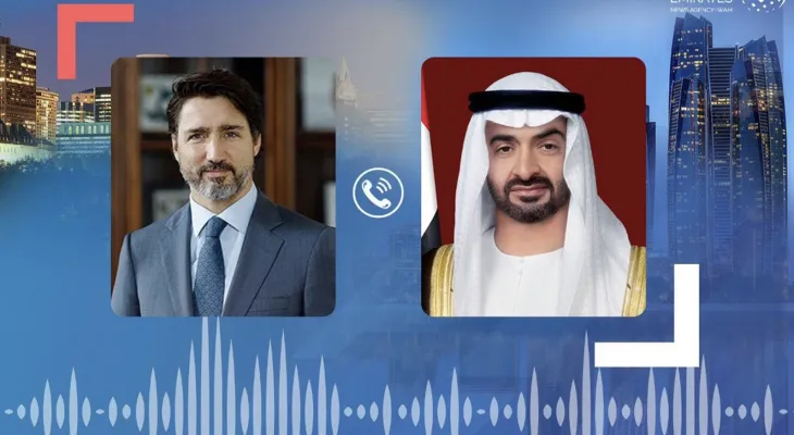 Phone call between Prime Minister Justin Trudeau and Abu Dhabi Crown Prince Sheikh Mohammed bin Zayed