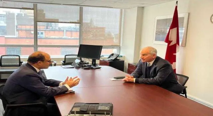 Ottawa: Prime Minister's advisor meets with the Egyptian ambassador to Canada