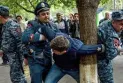 Protests and violent clashes with the police in Armenia