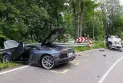 Collision between two cars sends 5 people to the hospital