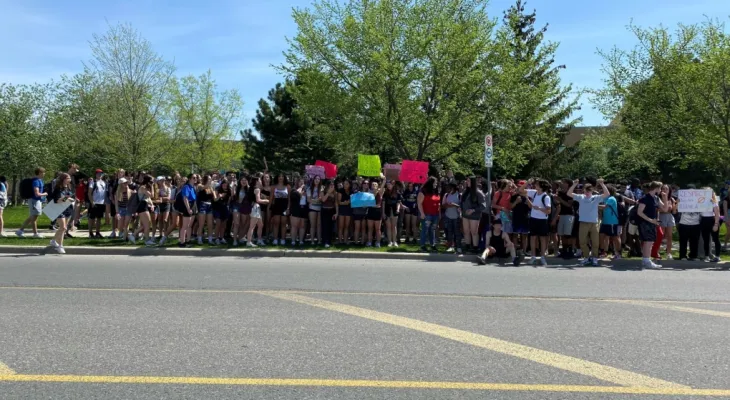 Anger among students and their parents due to school dress code
