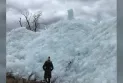 Giant Ice Phenomenon on Lake "Winnipeg"