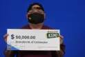 Man wins $50,000 lottery prize for the second time