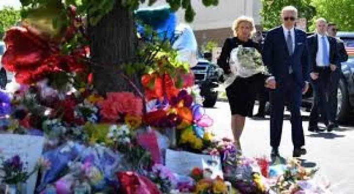 Biden visits the shooting site in the Texas incident
