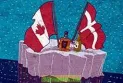 Denmark and Canada end the flag war after reaching an agreement that satisfies both parties and ends long years of conflict.
