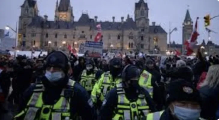 With the start of Canada's Day celebration, four people were arrested in downtown Ottawa.