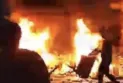 After storming it.. protesters set fire to the headquarters of the Libyan parliament