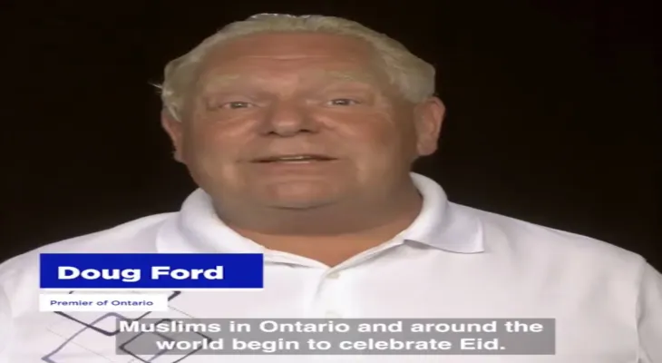 Ontario Premier congratulates Muslims on Eid al-Adha