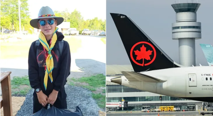 Youth scouts in Zurich are stranded after missing the Air Canada flight to Toronto and the embassy intervenes.