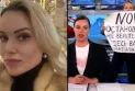 Arrest of a journalist by Russian authorities who interrupted a live television broadcast to denounce the war in Ukraine