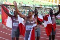 Canada wins gold in the men's 4×100 meter relay race at the World Athletics Championships