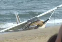British Columbia: Emergency landing of a plane on Qualicum Beach
