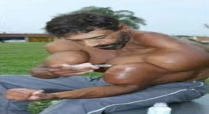 Death of a bodybuilder due to a muscle oil injection