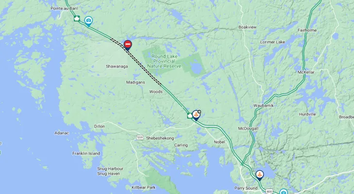Canada: Highway 69-400 is expected to be closed for hours due to the crash