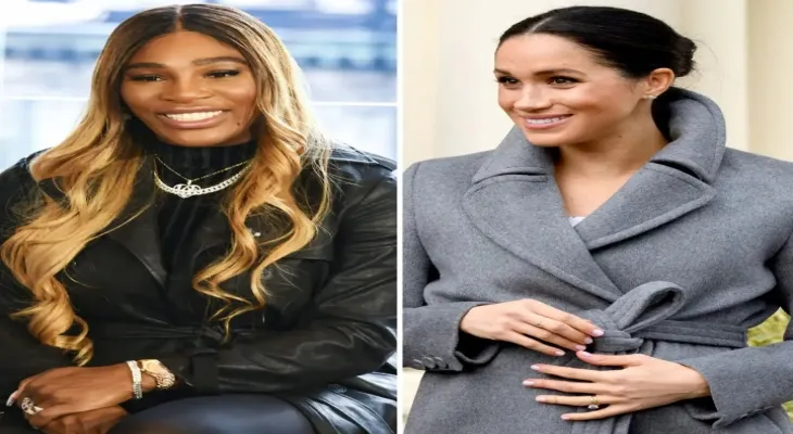 Serena Williams tells Meghan about her daughter's injury before the match