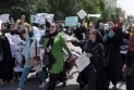 Dozens of Afghan female students protest against the Taliban's closure of their secondary schools in the east of the country