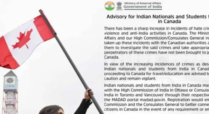 India warns Canadian citizens of hate crimes and "anti-India" activities
