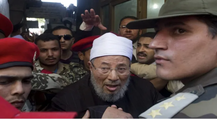 Announcement of the death of the prominent Islamic scholar Yusuf al-Qaradawi