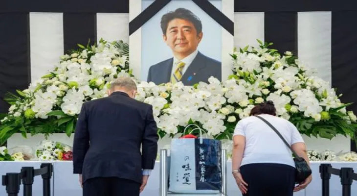 Honoring former Japanese leader Shinzo Abe at a rare official funeral that causes controversy