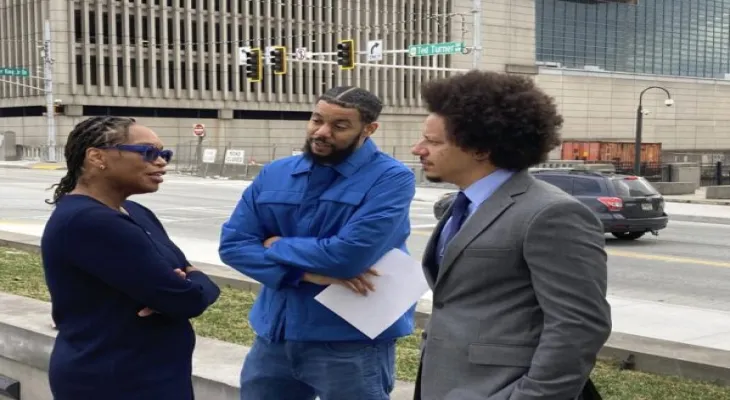 Comedian actors Eric Andre and Clayton English are suing the police, alleging racial profiling.