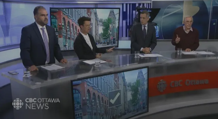 During a debate on CBC: Four candidates for Ottawa mayor in a heated face-off with less than a week to vote