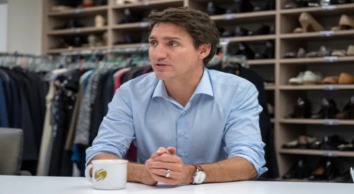 Trudeau spent approximately 55 thousand dollars annually on grocery purchases.