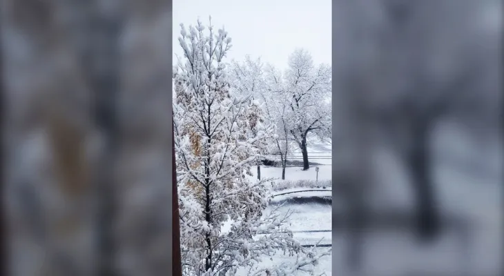 The first snowfall in Calgary with greater intensity than expected