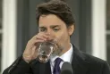 Prime Minister Justin Trudeau announces his government's plans to ban single-use plastic beverages.
