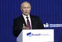 Putin accuses Western countries of playing a "dangerous, bloody, and dirty game" around the world, and Russia defends its right to exist.