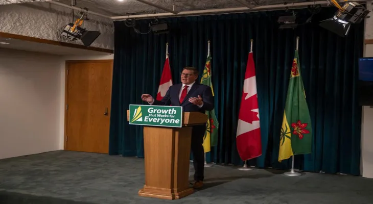 Saskatchewan Premier Scott Moe does not miss the opportunity to benefit from the lessons of history