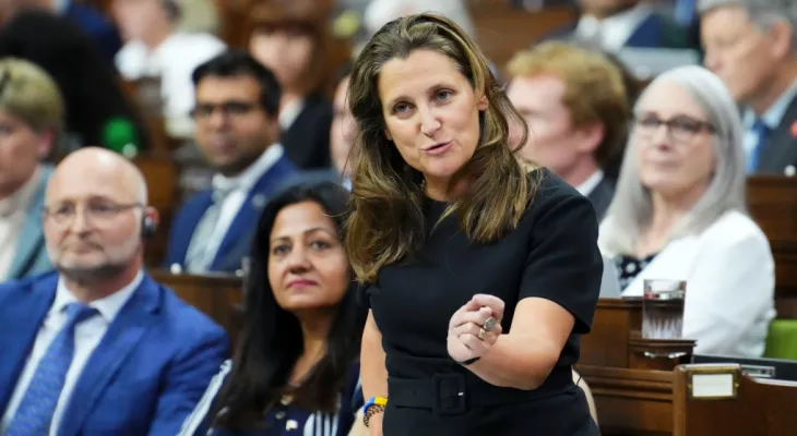 Finance Minister Chrystia Freeland will provide an economic update following the Russian-Ukrainian invasion.
