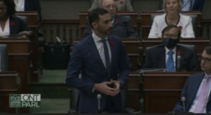 Letchy pushes a "Keep Kids in Schools" message in an early morning debate against the Ontario strike