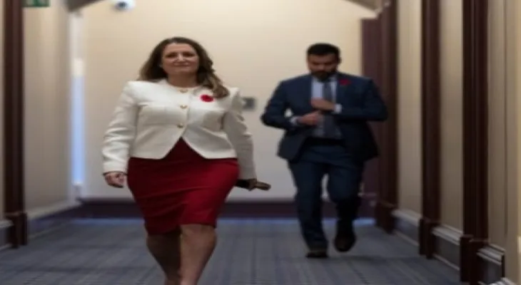 Freeland presented a mini budget that promises to support low-income students and staff.