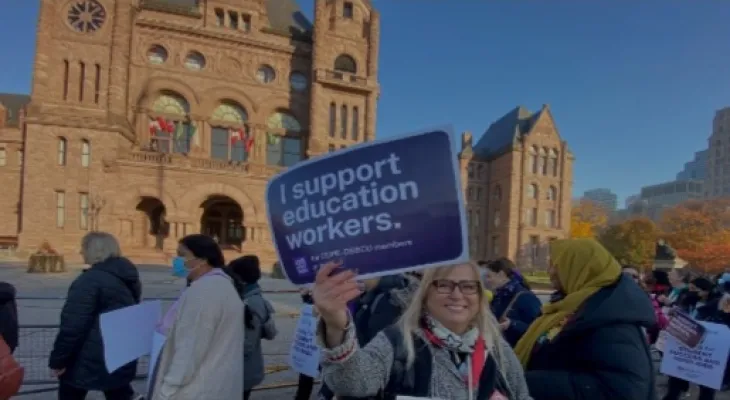 The union: The school strike in Ontario will continue on Monday unless an agreement is reached with the government