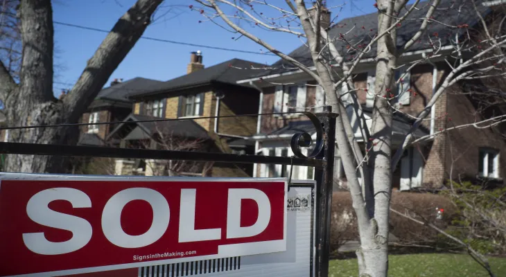 Home sales in Toronto declined by 49% over the year and prices stabilized after a decline