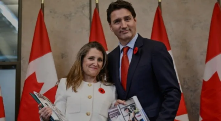 Freeland defended the decision not to impose taxes on oil and gas companies.