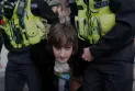 Police arrest a protester who threw eggs at King Charles III