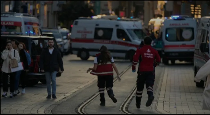 Six people killed and dozens injured after a bomb explosion in the middle of a street in Istanbul