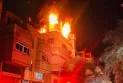 21 deaths in a massive fire in a residential building north of the Gaza Strip