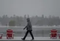 The Canadian Environmental Agency warns of the dangers of traveling on roads in parts of Ontario due to heavy snowfall.