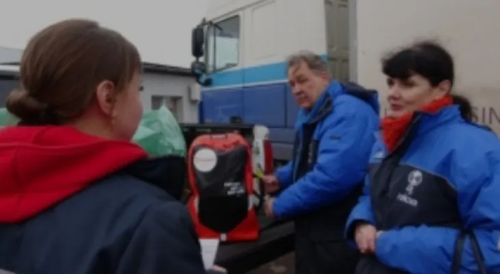 A Canadian-funded relief group leads a mission to deliver medical supplies to Ukraine