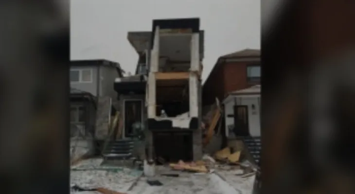 An investigation is underway following an explosion at a house in the western end of Toronto.