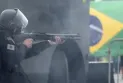 After violent events, the first appearance of the elected President of Brazil